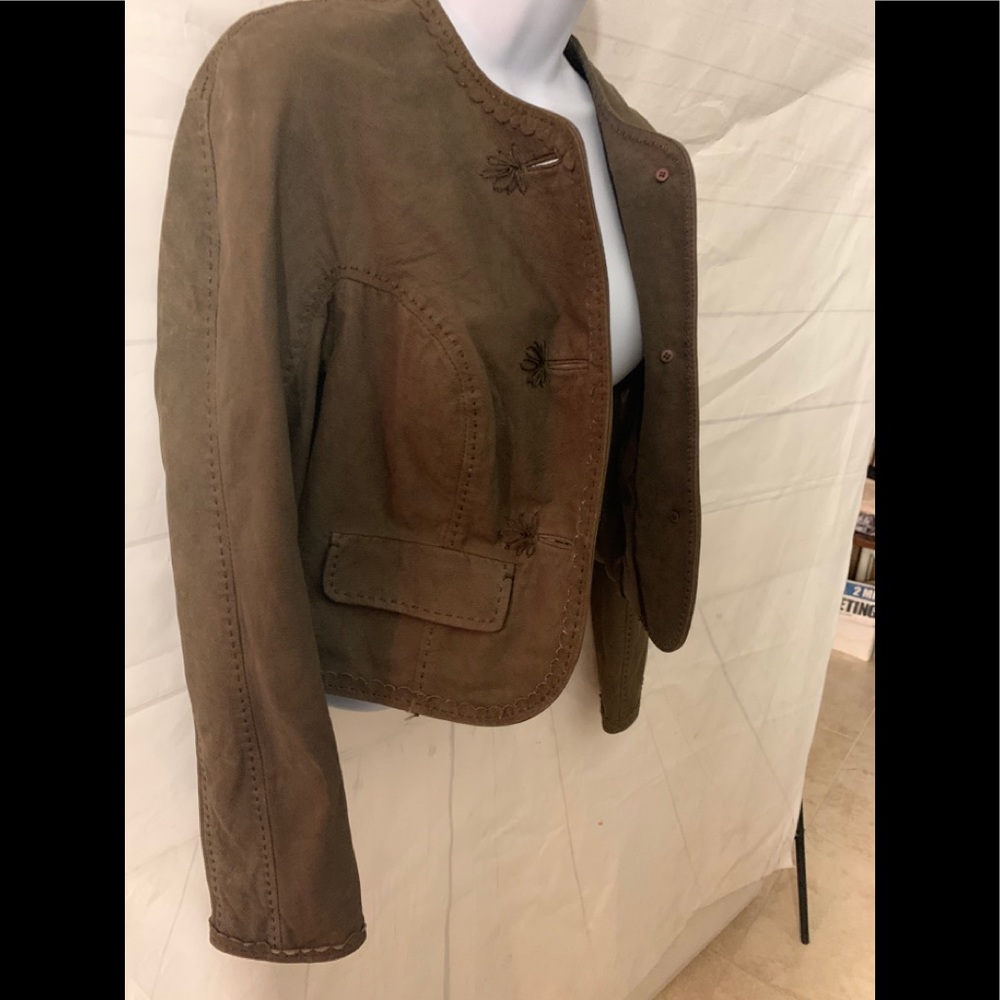 Max Studio 100% Leather Jacket - Picture 4 of 6